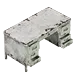 Icone Bureau en métal blanc