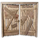 Double porte en bois