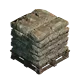 Base de béton en vrac, pleine