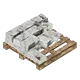 Palette, briques, base