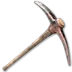 Pioche en acier